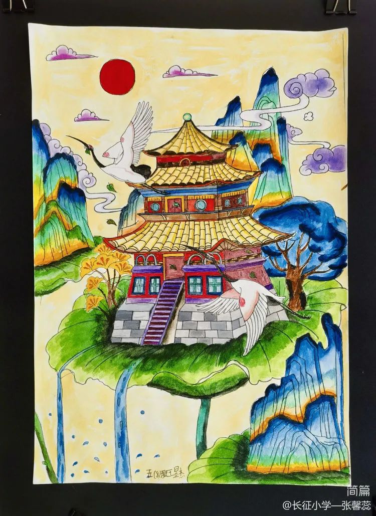 “跟党走 颂党恩 学习二十大”优秀画画作品（17）