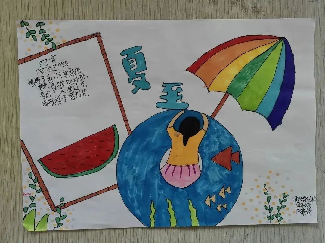 小学关于夏至的绘画作品（八）