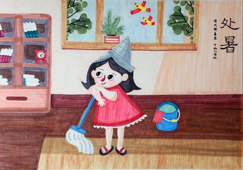 最美的二十四节气儿童画获奖作品第14张
