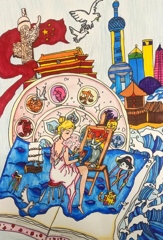 “献礼二十大 奋进新征程”主题系列绘画（七）
