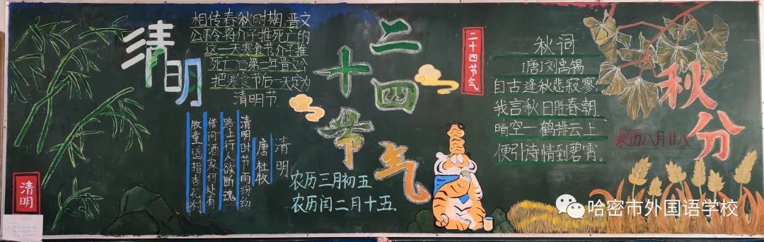 关于二十四节气的黑板报作品图片（16）