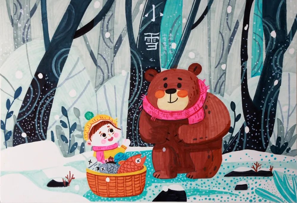 最美的二十四节气儿童画获奖作品第18张