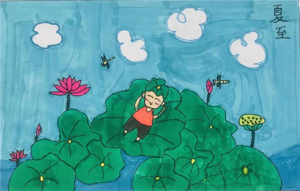 小学关于夏至的绘画作品（六）