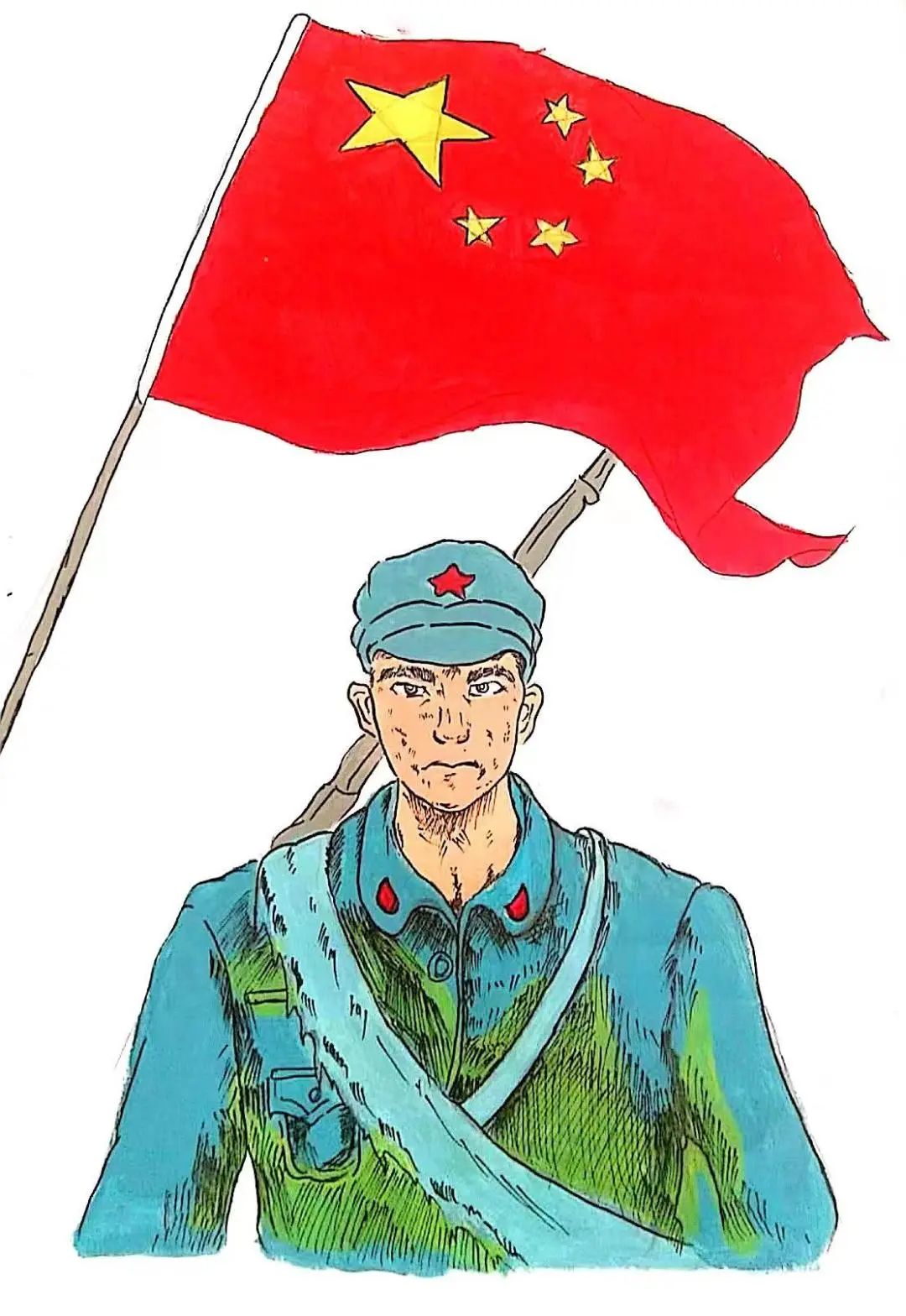 “八一建军节 向英雄致敬”儿童图画大全（五）