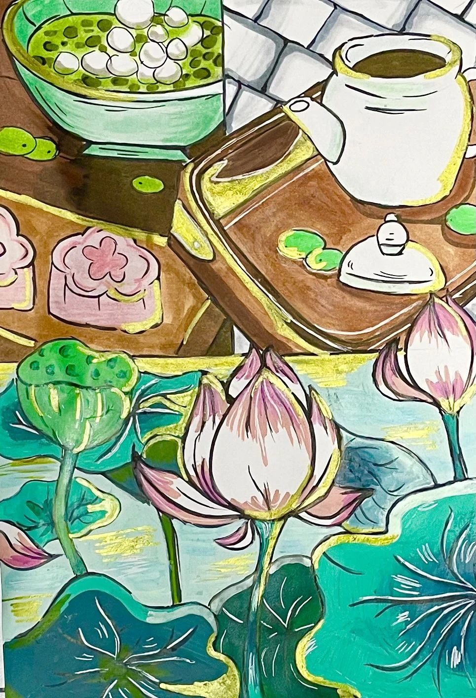 小学四年级大暑的绘画图片（1）