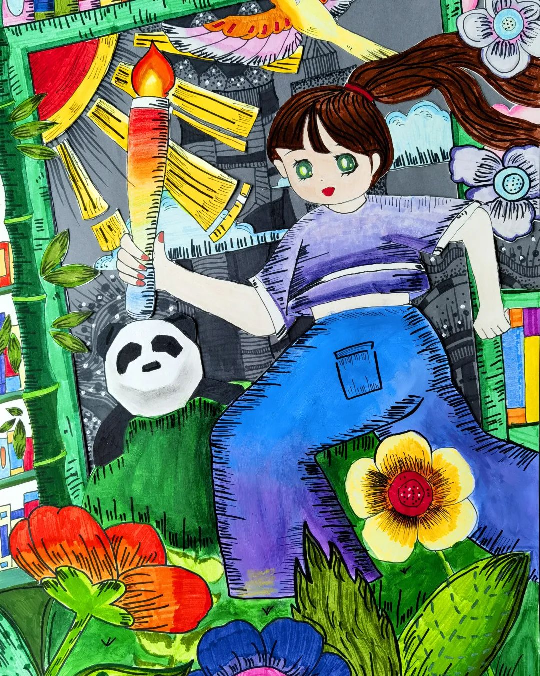 2023成都大运会儿童绘画作品第二张