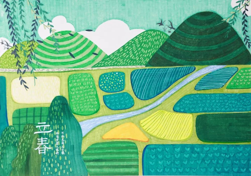 最美的二十四节气儿童画获奖作品第1张