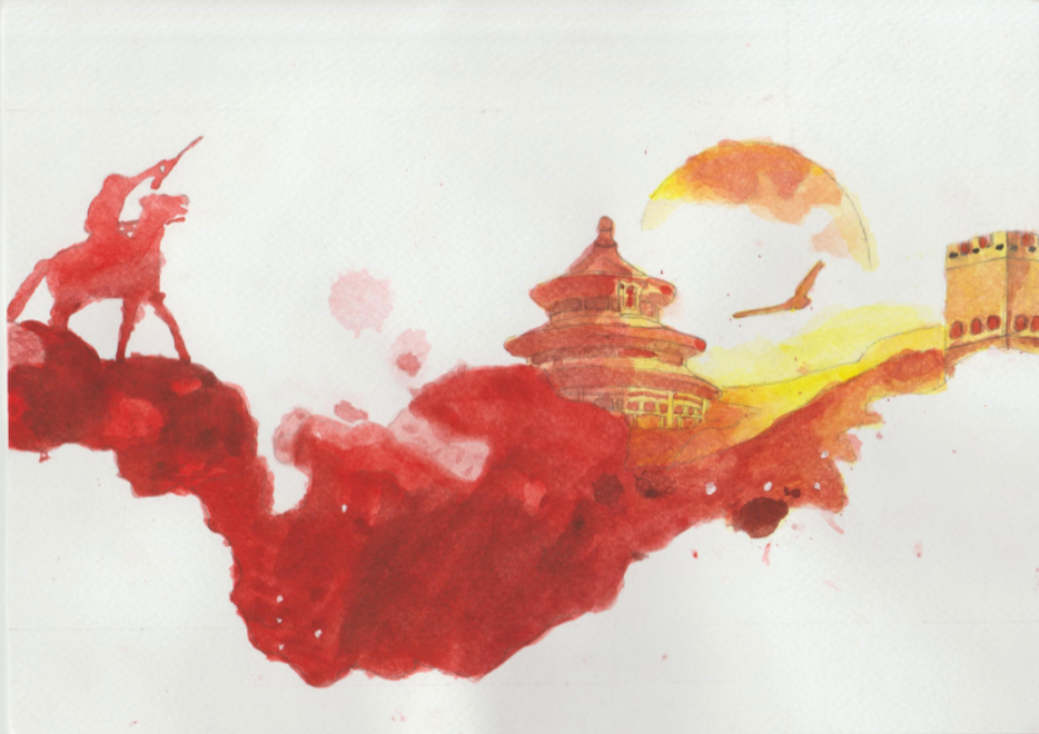 “手绘新时代伟大变革”主题绘画中学作品（十五）