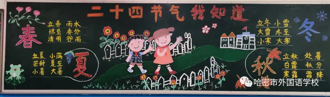 关于二十四节气的黑板报作品图片（3）