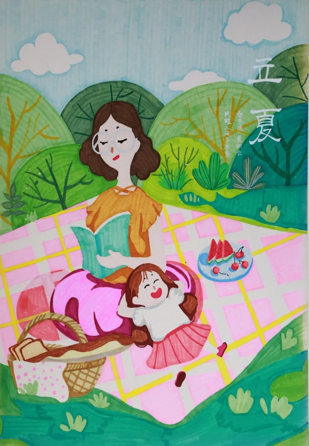 最美的二十四节气儿童画获奖作品第7张