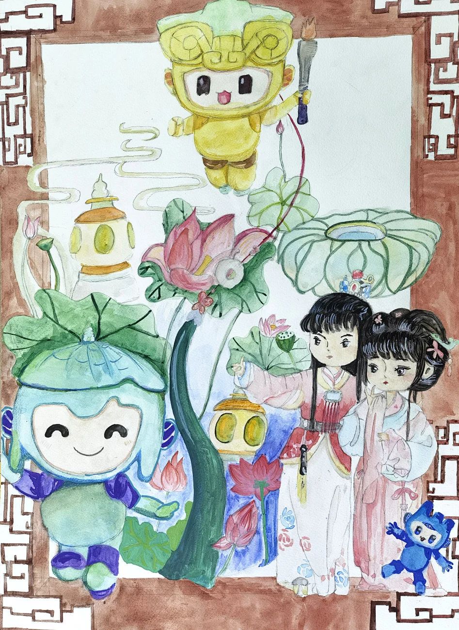 2023“喜迎亚运 韵味杭州”主题绘画图片（十一）