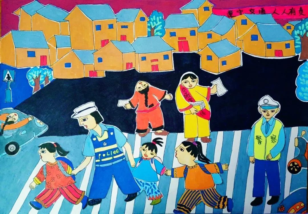 “安全记于心 文明伴我行”交通安全画画作品（五）