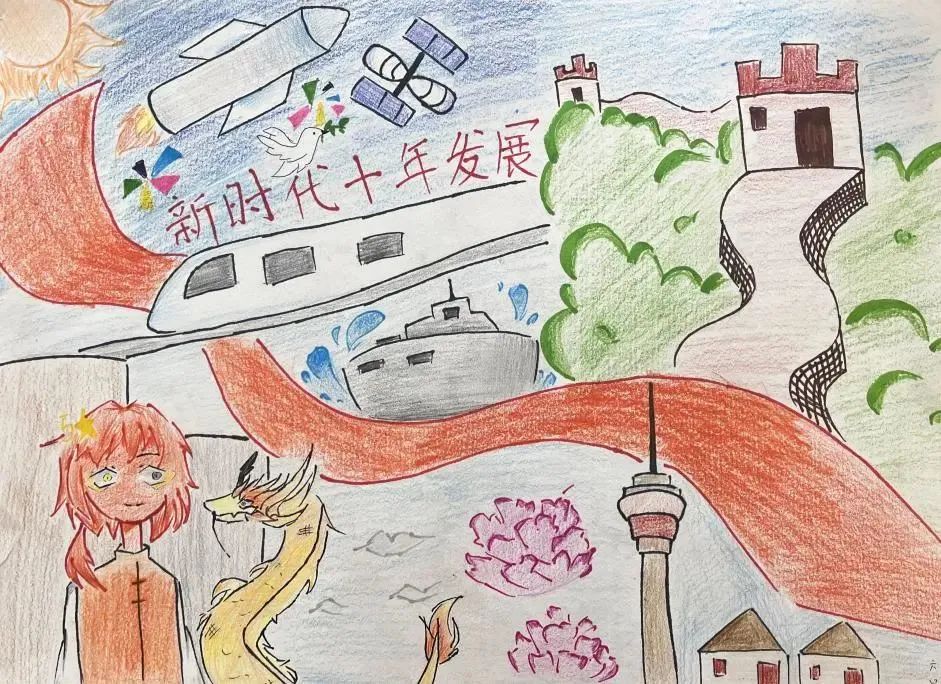 “畅享2035 新时代十年伟大变革”创意绘画（3）