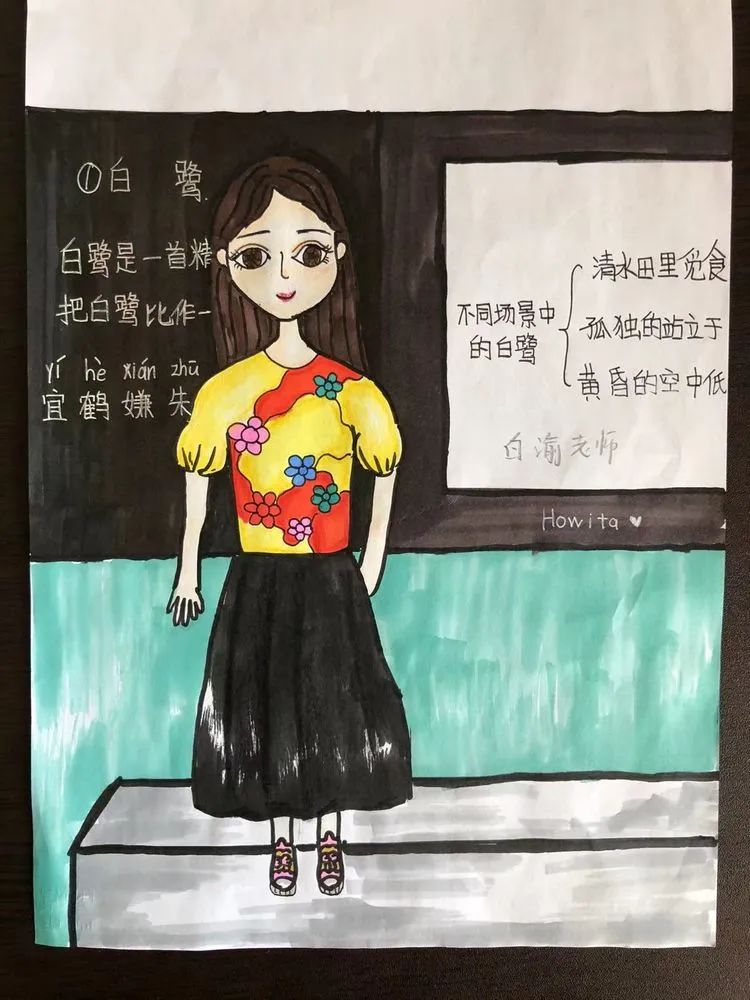 我最喜欢的老师肖像儿童画特辑（十五）