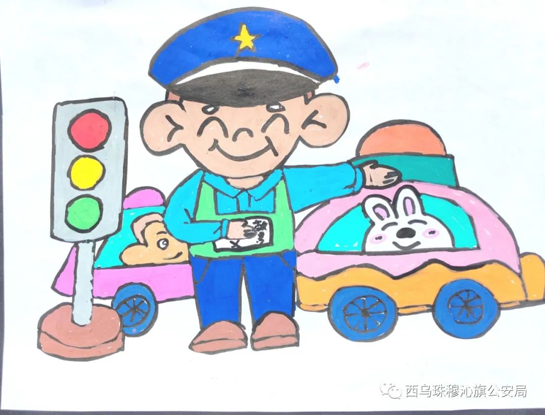 “交通安全 有你有我”绘画作品大全（12）