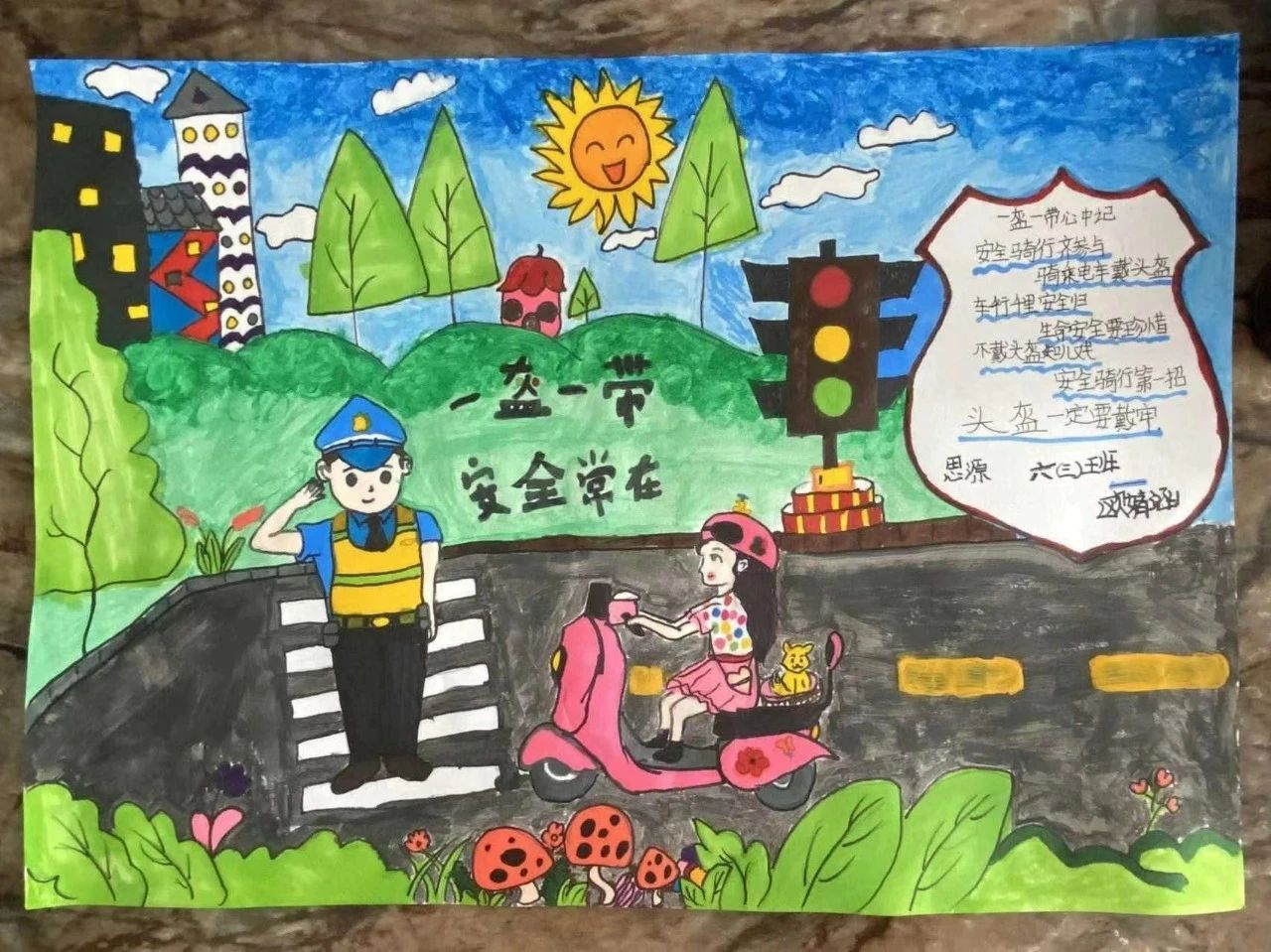 “一盔一带 平安暑假”交通安全优秀作品展示（八）