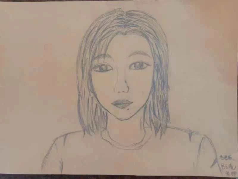 教师节儿童主题肖像画作品（十）