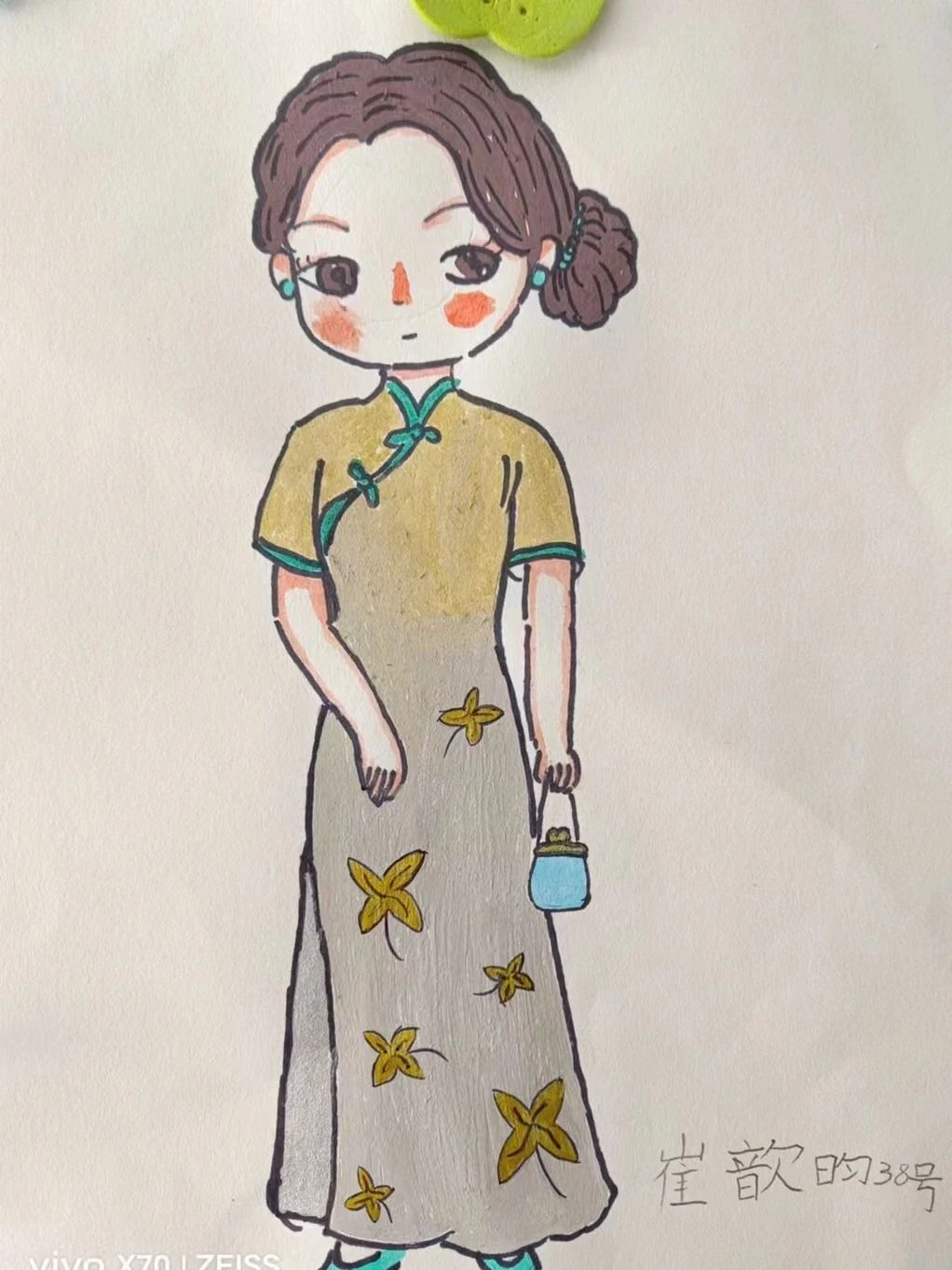小学教师节儿童画作品——《老师 辛苦了》（2）