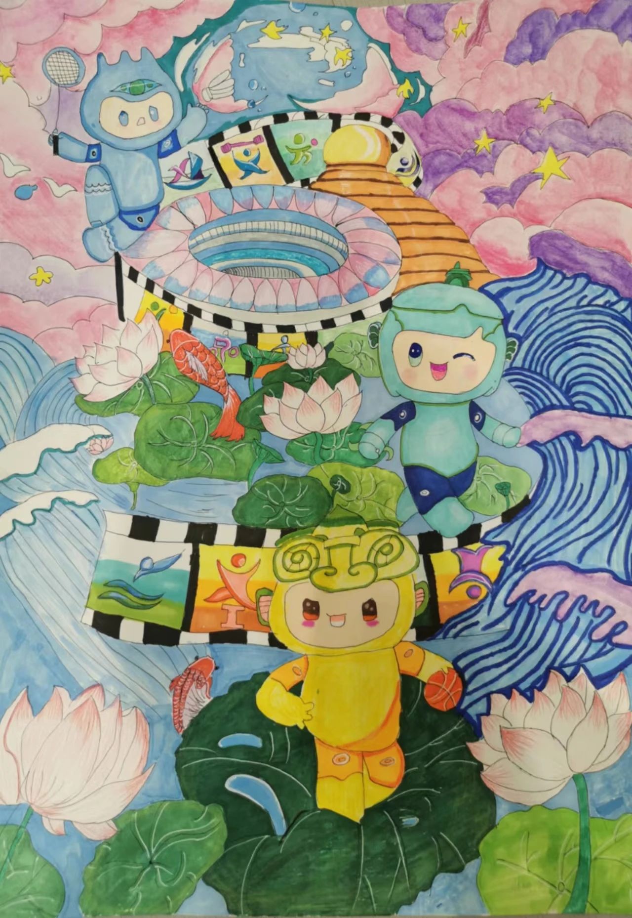 2023年杭州亚运会绘画优秀作品（4/19）