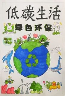 “低碳生活 绿色出行”儿童画画图片（16）