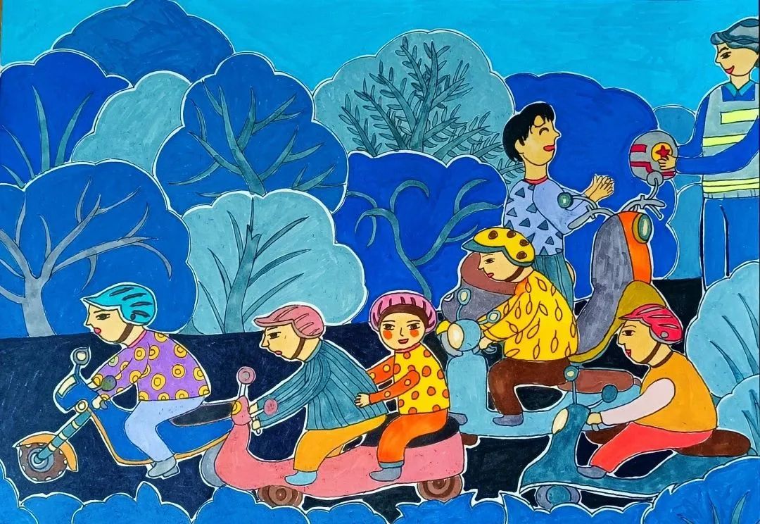 “安全记于心 文明伴我行”交通安全画画作品（四）