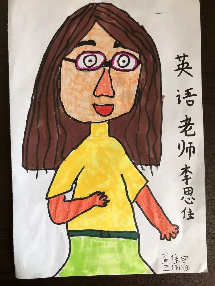 我最喜欢的老师肖像儿童画特辑（十九）