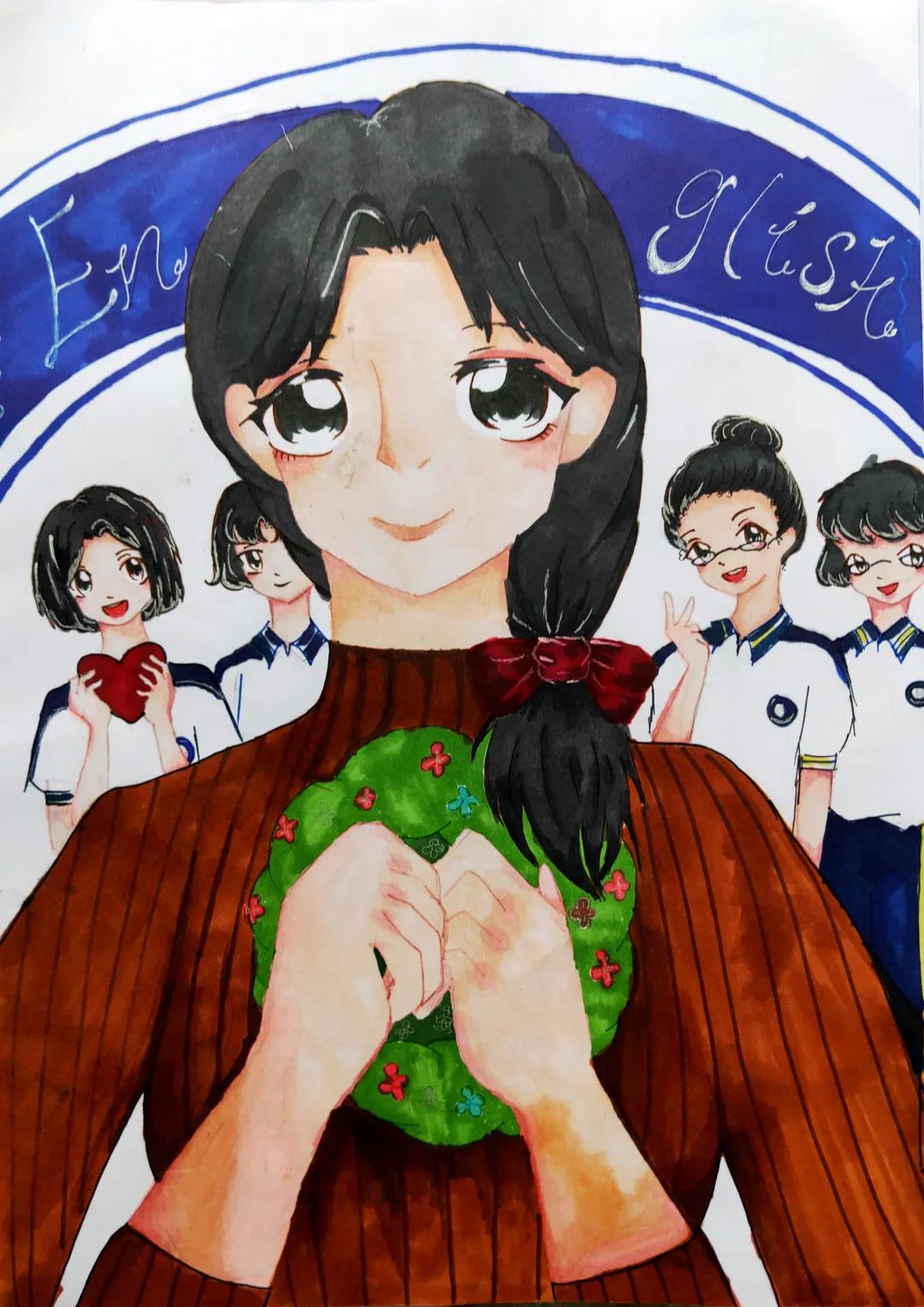 《老师您辛苦了》教师节主题儿童绘画（14）