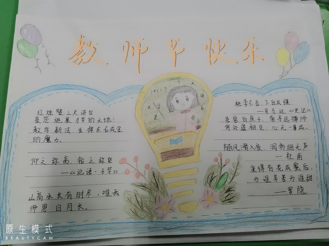“浓情教师节 感念师恩情”主题画画图片第4张
