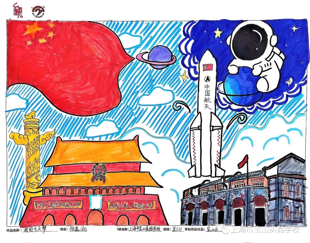 “学习二十大 童心绘未来”校园绘画比赛作品（21）