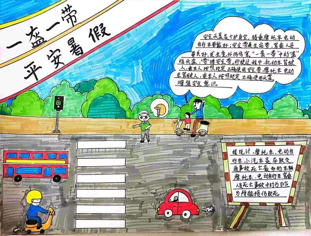 “一盔一带 平安暑假”交通安全优秀作品展示（三）
