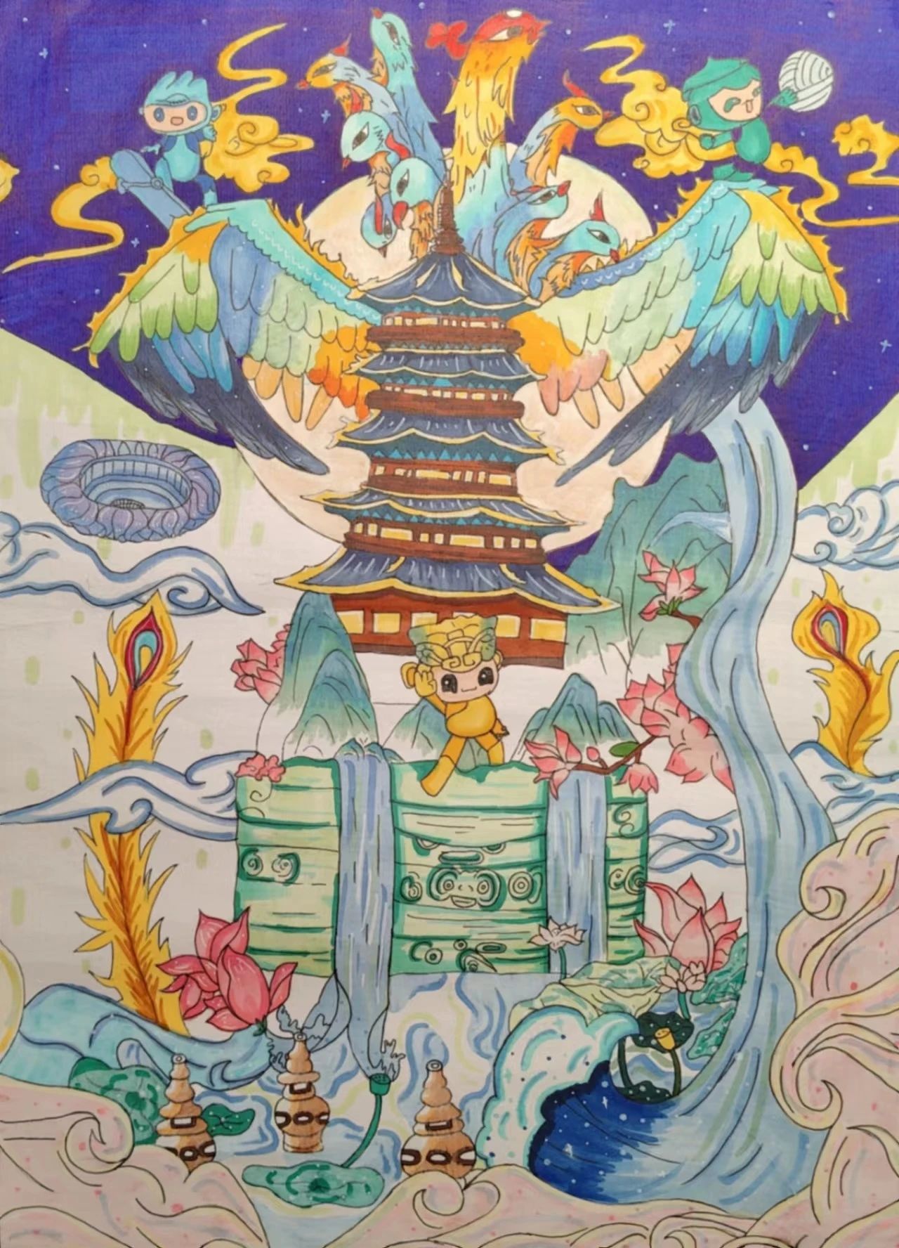 2023年杭州亚运会绘画优秀作品（17/19）