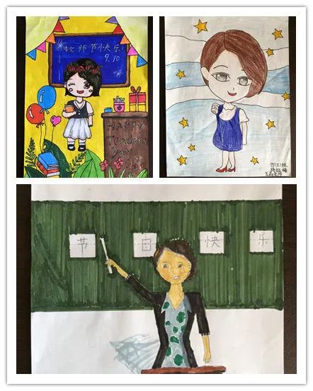 我最喜欢的老师肖像儿童画特辑（六）