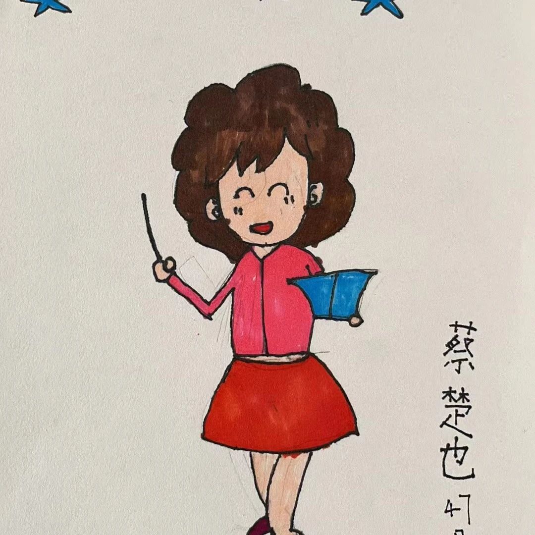 小学教师节儿童画作品——《老师 辛苦了》（1）