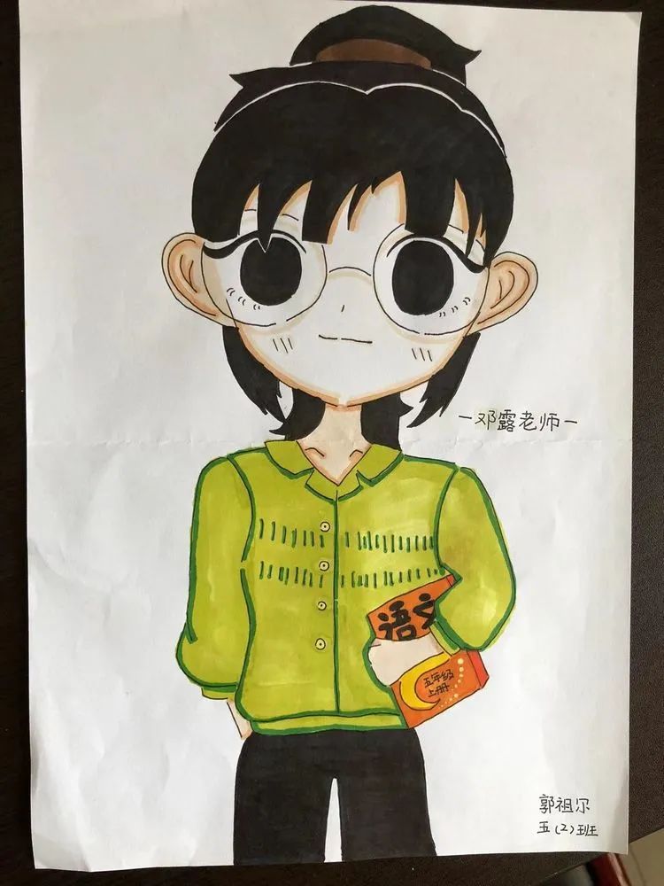 我最喜欢的老师肖像儿童画特辑（十）