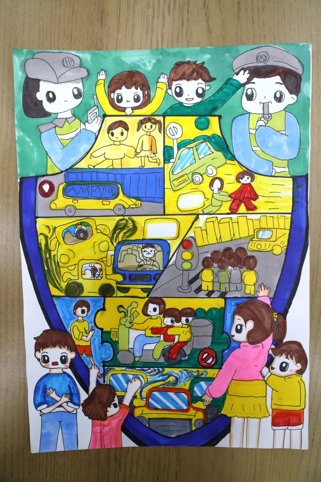 “文明出行 共享美好”交通安全儿童绘画（六）