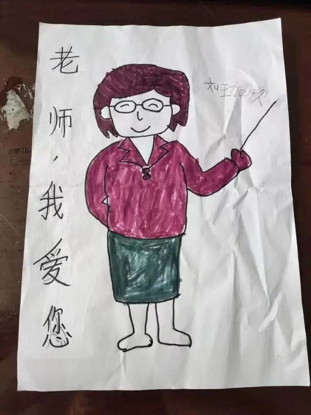 我心中的最美教师主题儿童画（28）