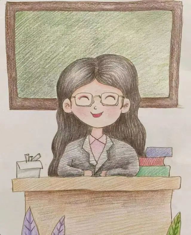 我心中的最美教师主题儿童画（7）