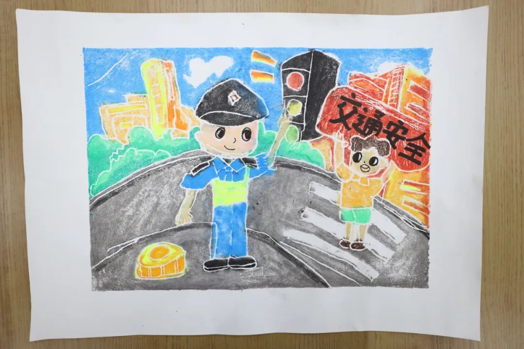“讲规则 守平安”交通安全主题画画（十八）