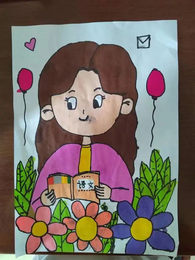 我心中的最美教师主题儿童画（30）