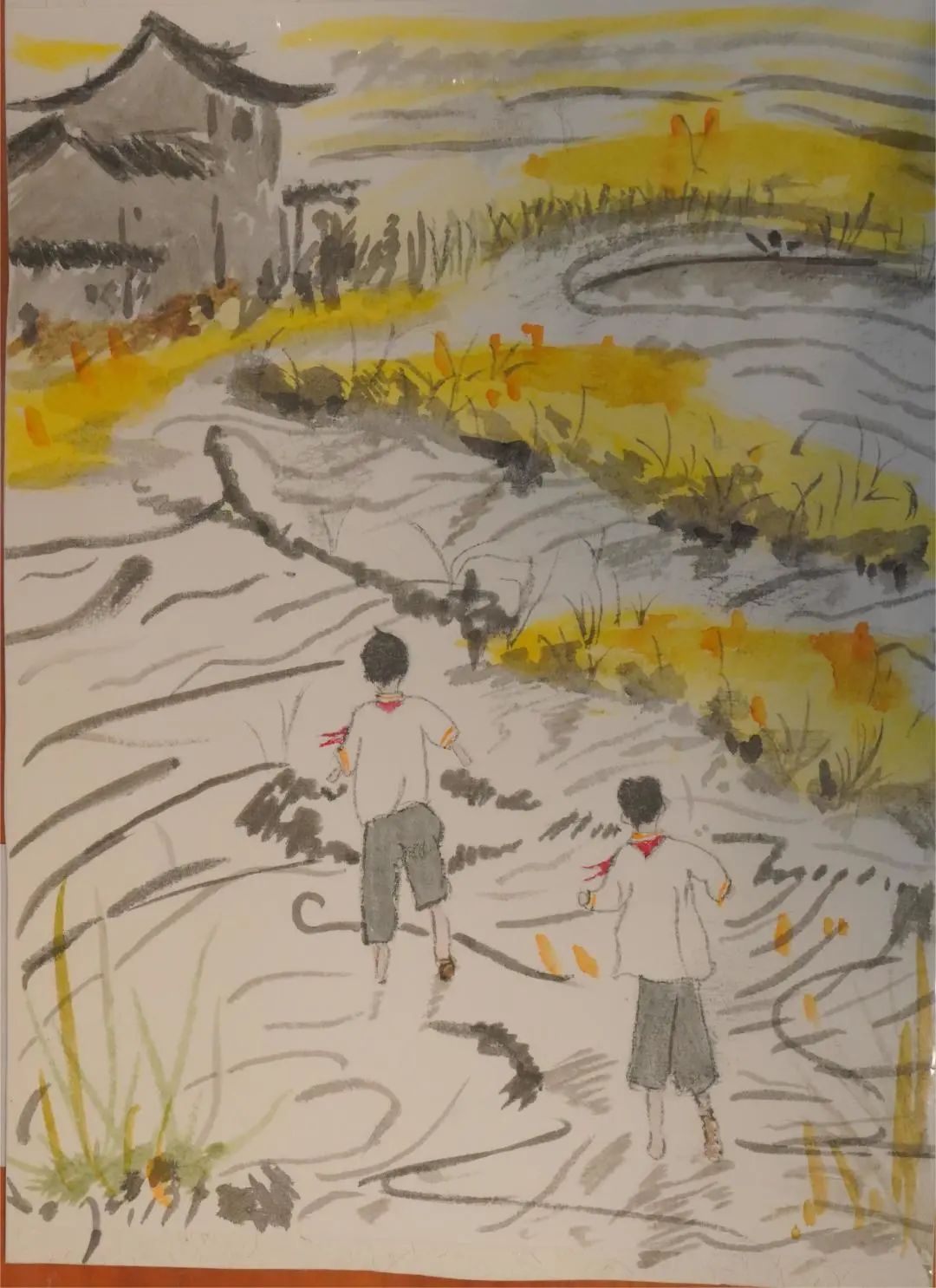 “庆丰收 倡节俭 惜粮食”主题儿童画（10）