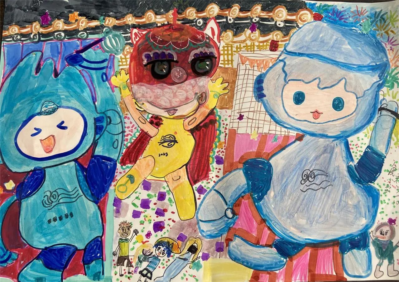 “相约杭州 喜迎亚运”2023儿童画画作品（18）