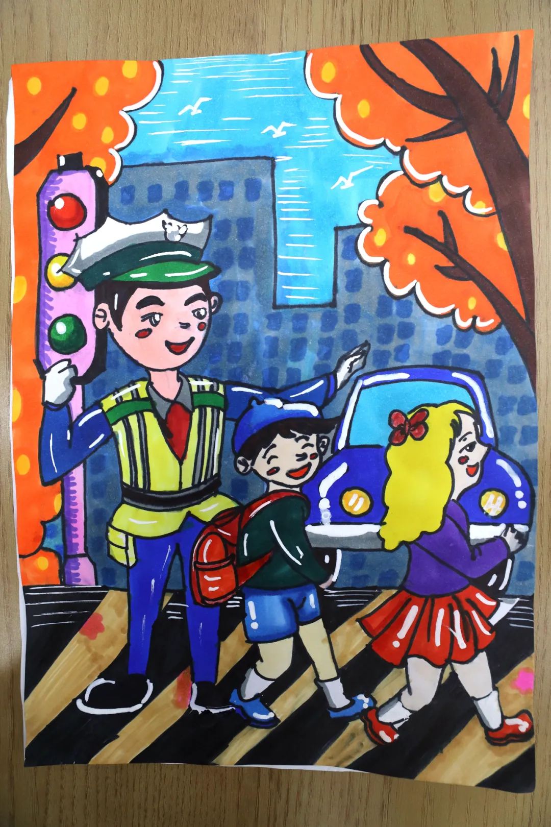 “文明出行 共享美好”交通安全儿童绘画（十五）