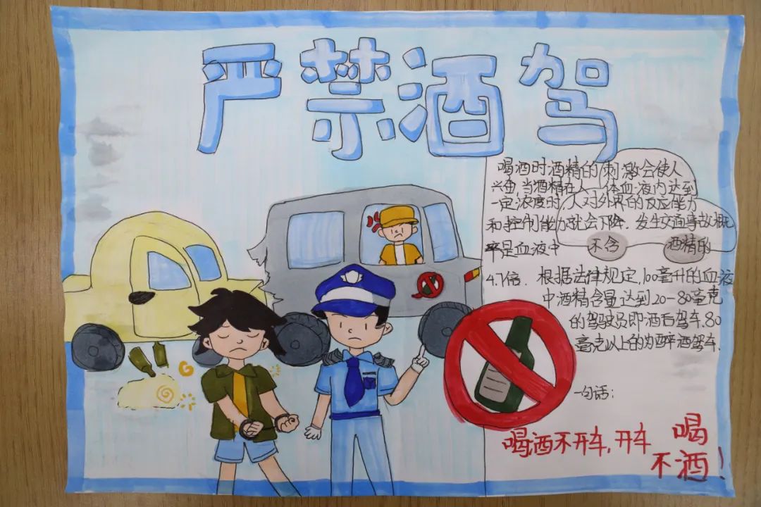 “讲规则 守平安”交通安全主题画画（十七）