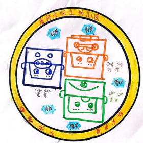 2023杭州亚运会创意徽章幼儿园作品（5）