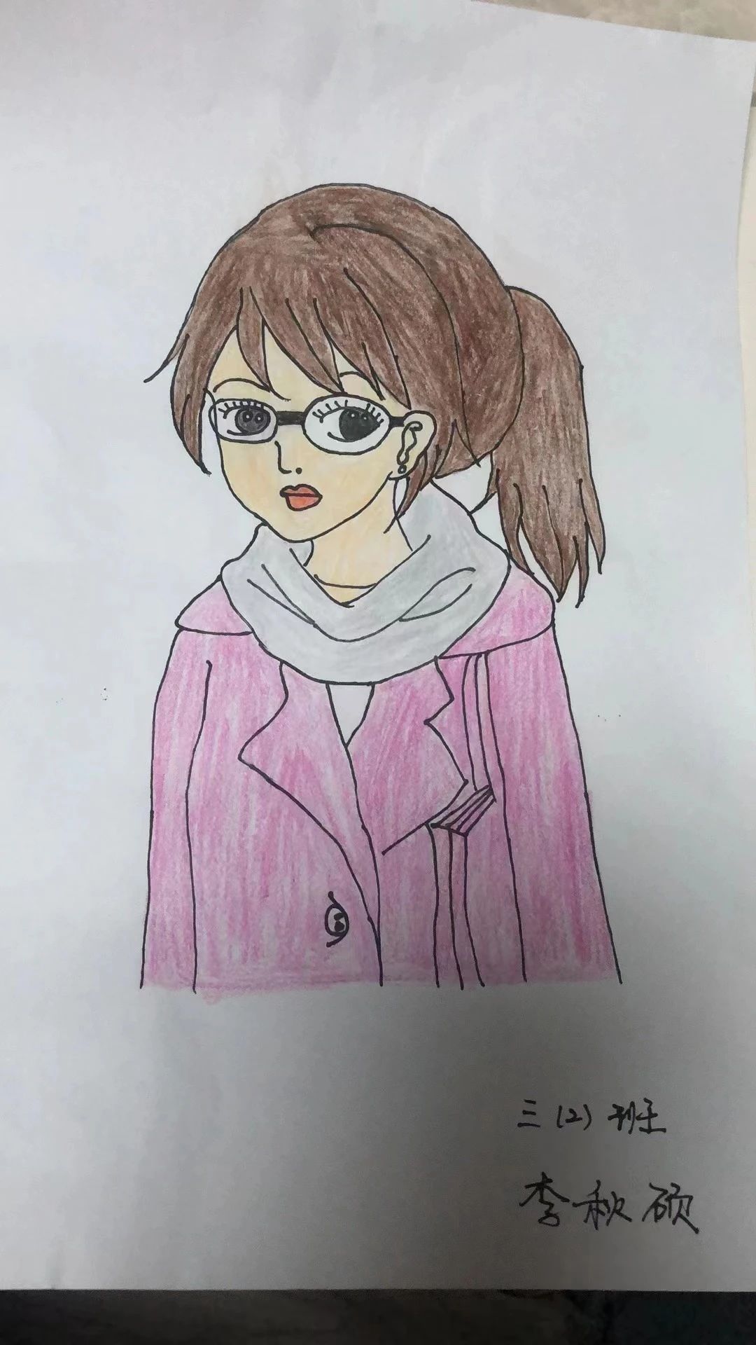 我心中的最美教师主题儿童画（10）