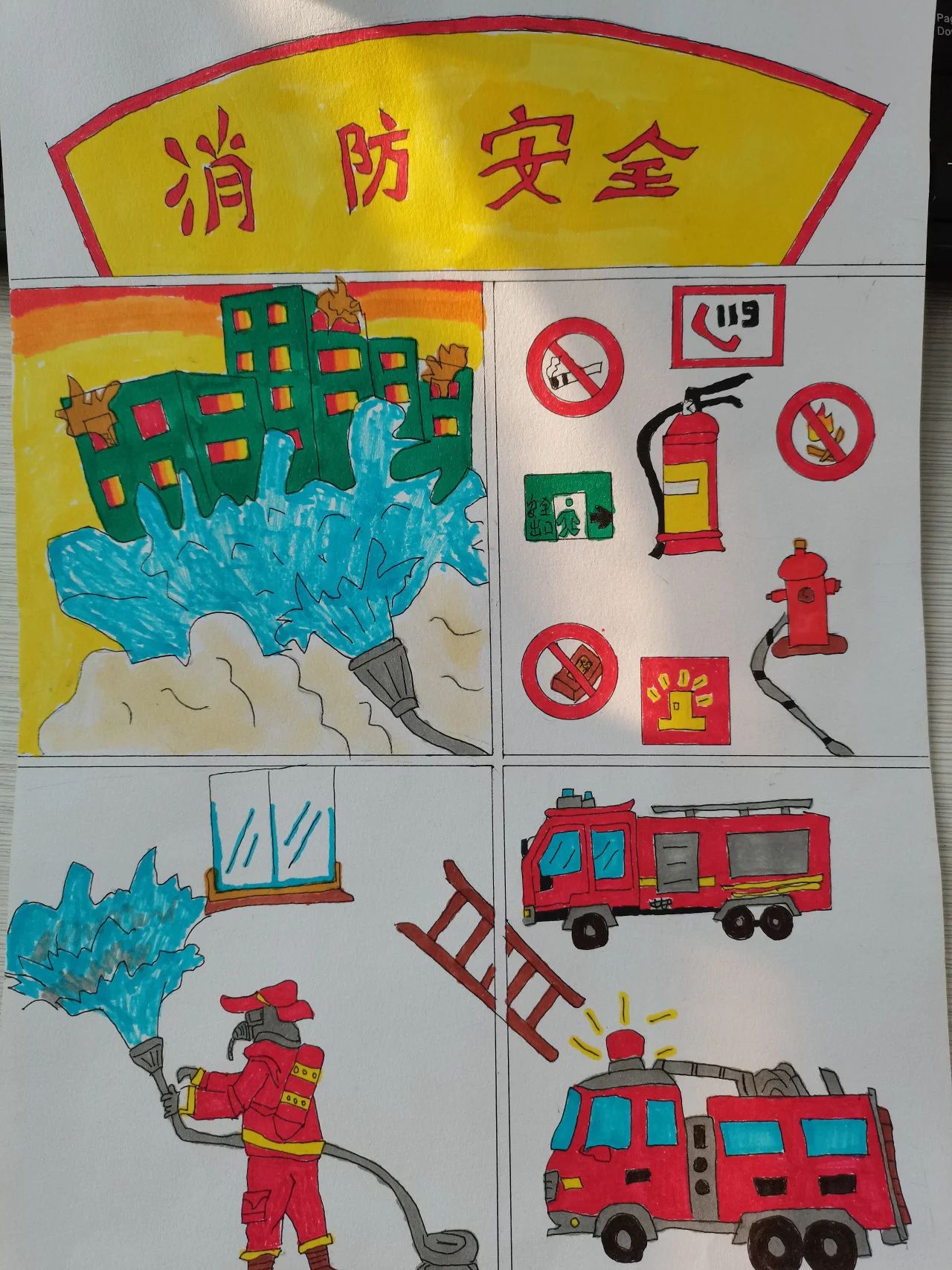  “童画火焰蓝” 消防主题绘画展示（二）