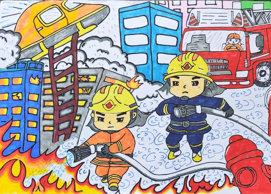 我是小小消防员”消防安全绘画（2）