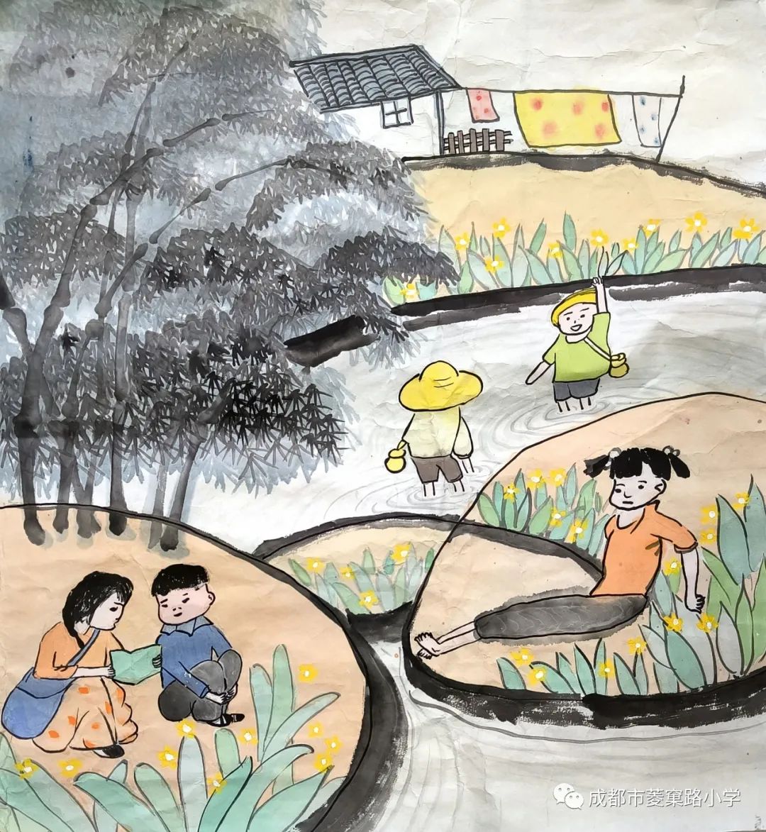 “童真里的色彩——阳光下成长”优秀绘画作品（12）