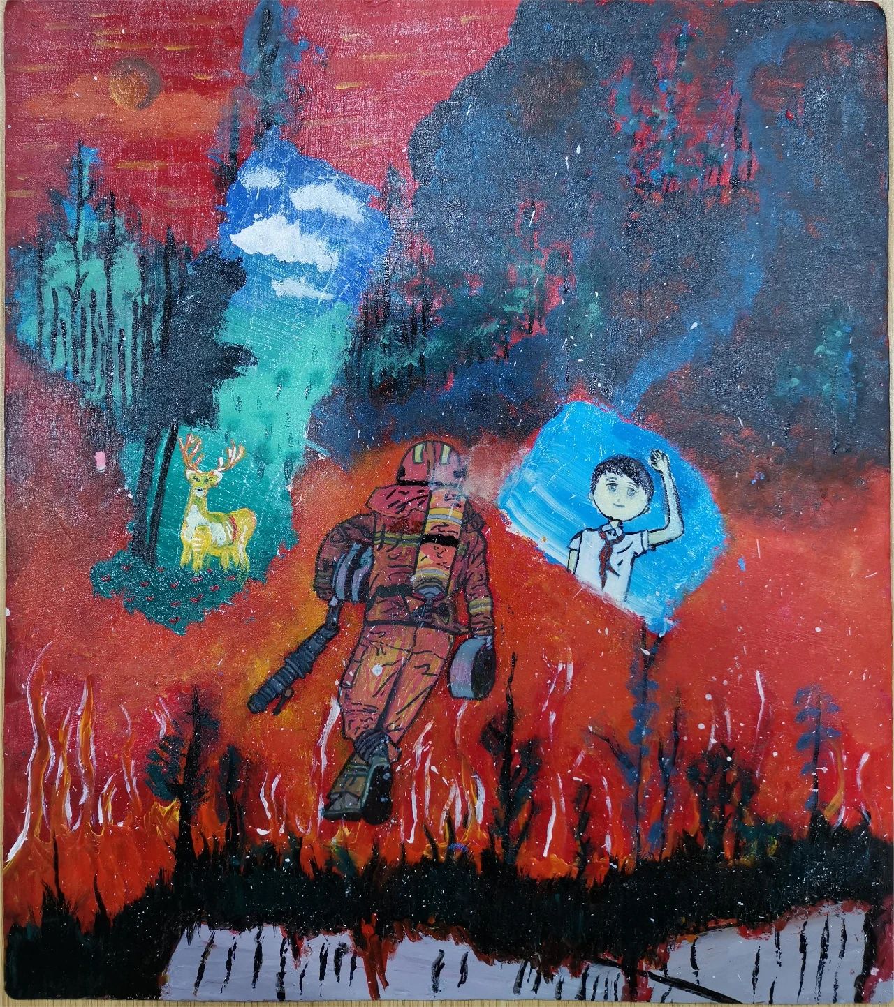 “火焰蓝 童心绘”绘画比赛作品（10）