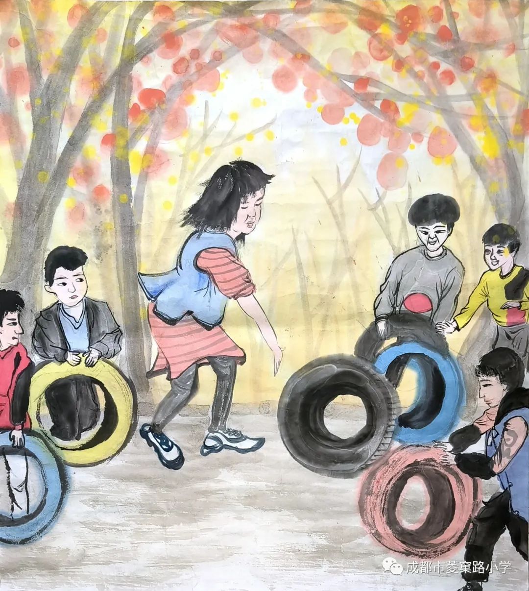“童真里的色彩——阳光下成长”优秀绘画作品（13）